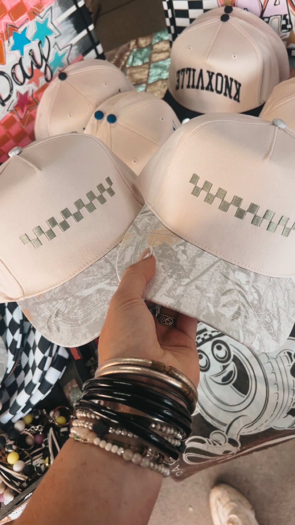 Checkered/Camo Mix Hat