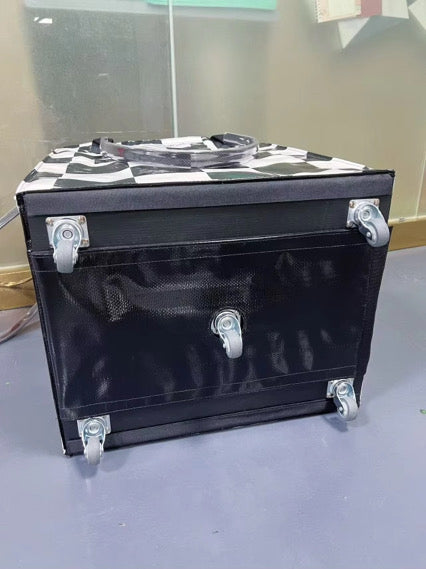 Checkered Star Rolling Tote – Checkered Edition (Preorder)