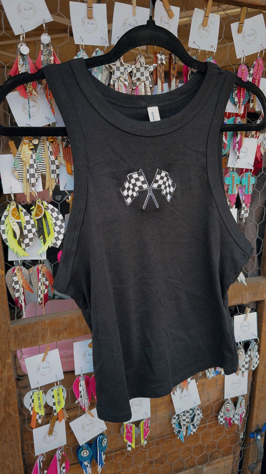 Embroidered Flag Tank