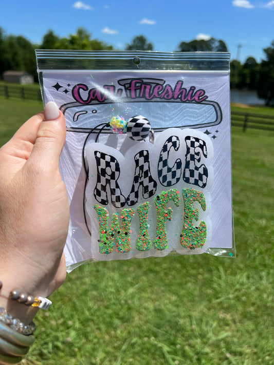 Race Wife Checkered Freshie