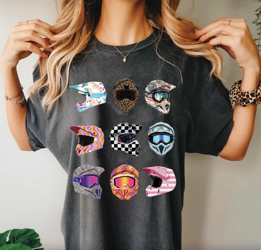 Multi Moto Helmet T-Shirt