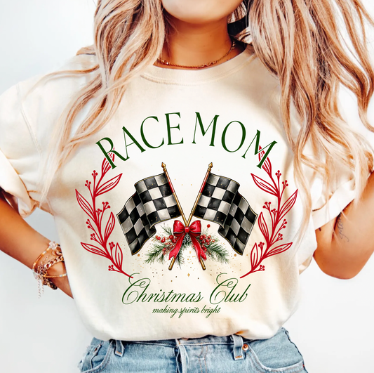Race Mom Christmas Club T-Shirt