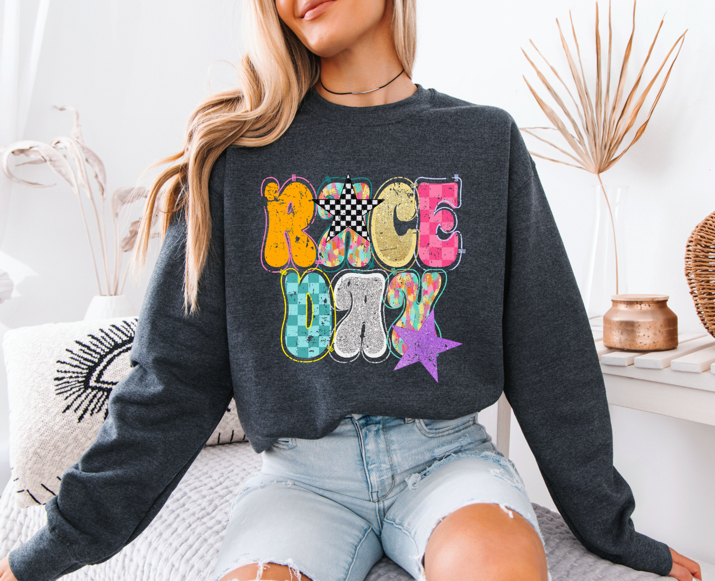 Trendy Race Day Sweatshirt