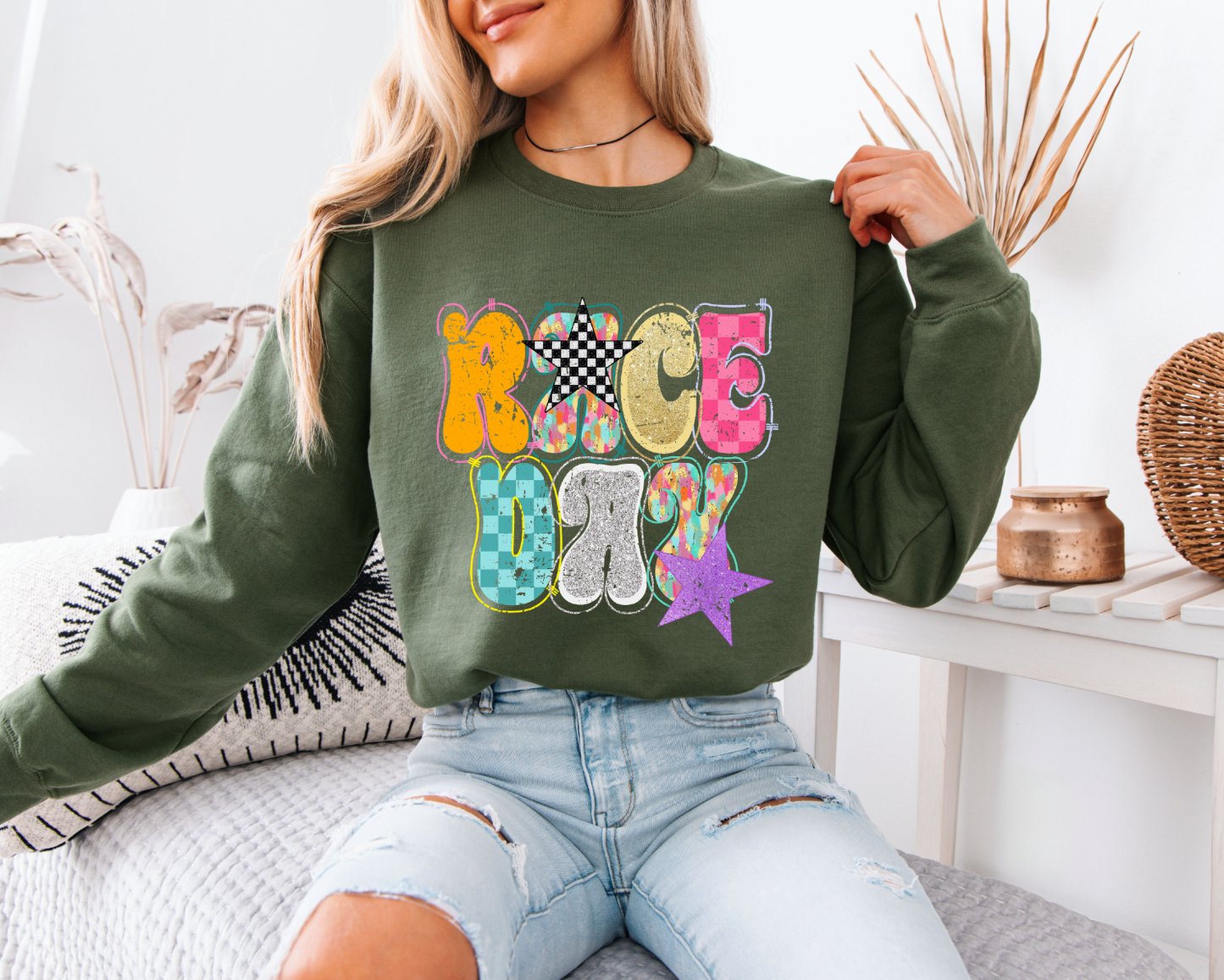 Trendy Race Day Sweatshirt