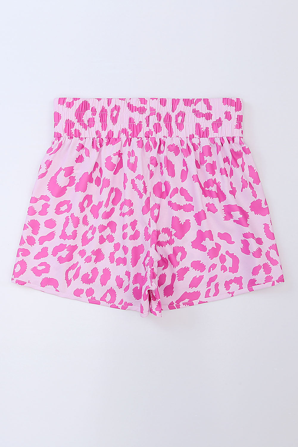 Patterned Elastic Waist Shorts