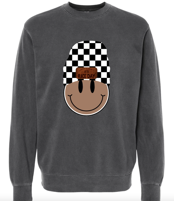 "Sorry I Cant" Black Smiley Sweatshirt