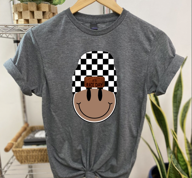 "Sorry I Can't" Black Smiley T-Shirt