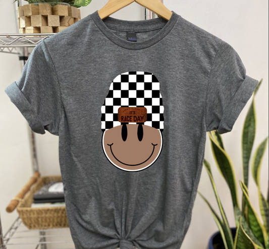 "Sorry I Can't" Black Smiley T-Shirt