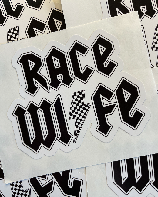 Race Wife Sticker