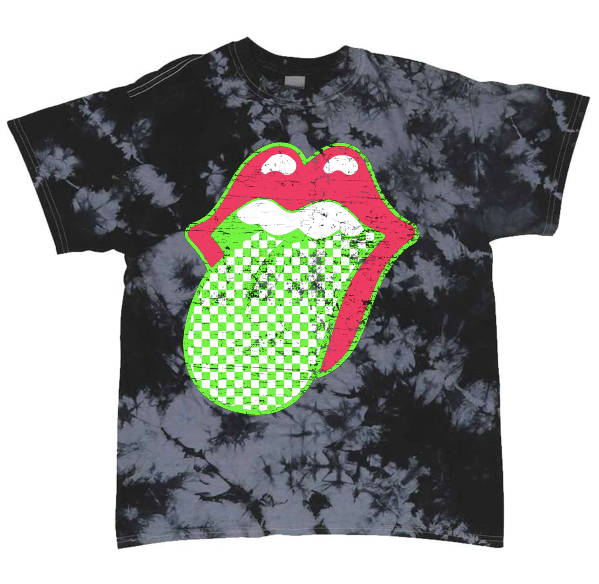 Neon Green & Pink Race Tongue Tee